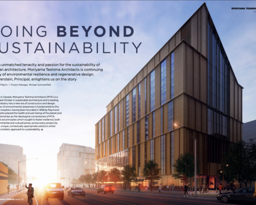 “Going Beyond Sustainability” North America Outlook Magazine